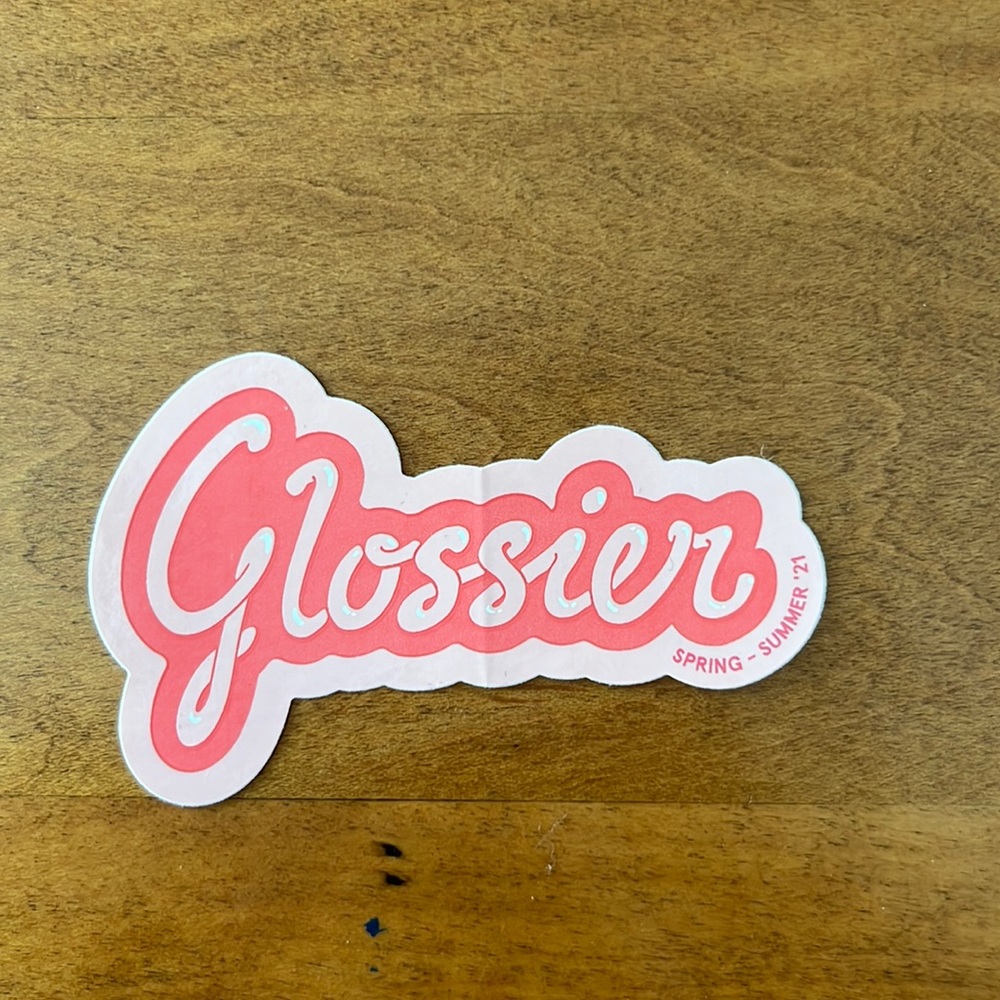 Glossier spring/summer 21 sticker